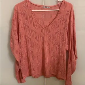 New Zara basic pink blouse